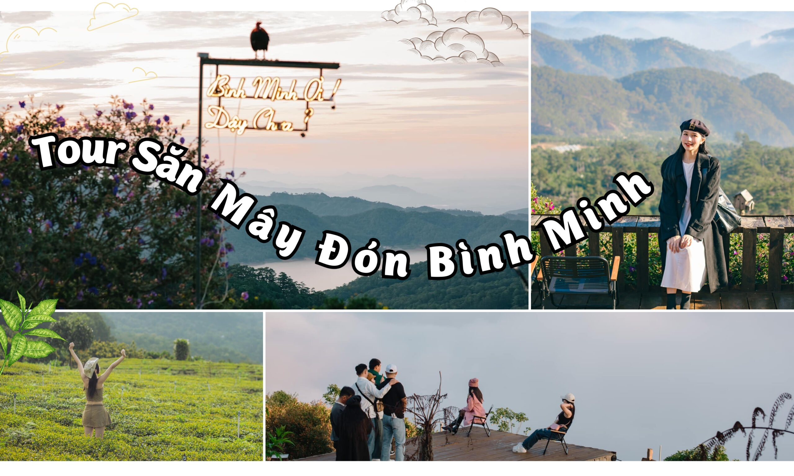 Tour săn mây đón bình minh Đà Lạt